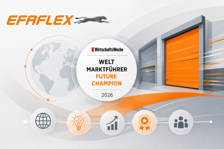 EFAFLEX wird erneut als „Weltmarktführer Future Champion“ ausgezeichnet