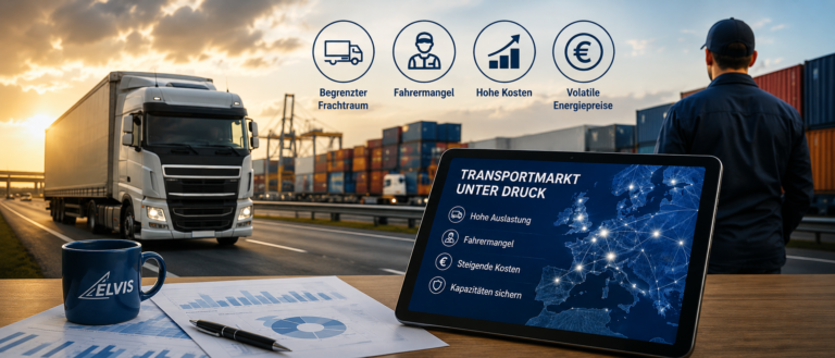ELVIS-Marktreport: Angespannter Transportmarkt durch begrenzten Frachtraum und fehlendes Personal
