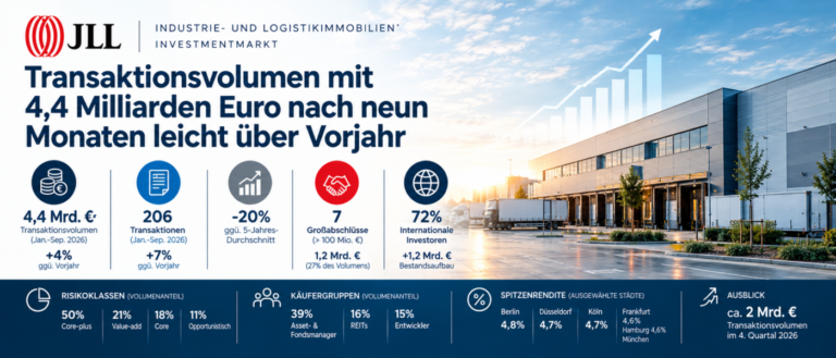 Logistikinvestmentmarkt bestätigt Aufwärtstrend