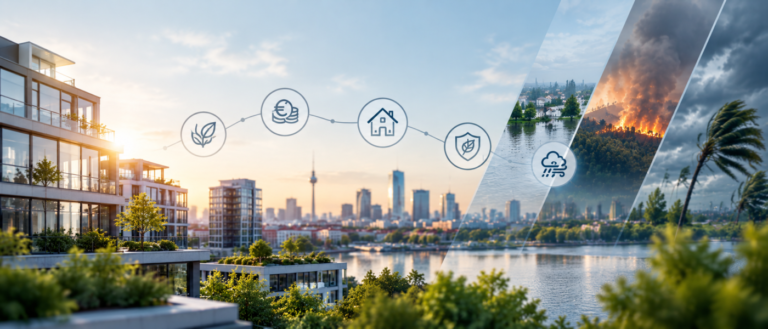 AEW Research Studie: Physische Klimarisiken erhöhen Klimarisikoprämie für europäische Prime-Immobilien